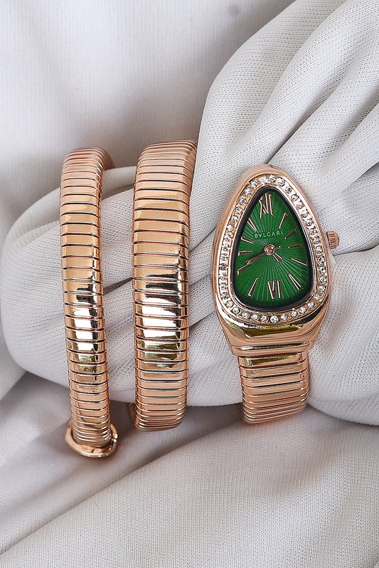 BVLGARI-SNAKE-SINGLE-COLOUR-STRAP-FULLSTONE