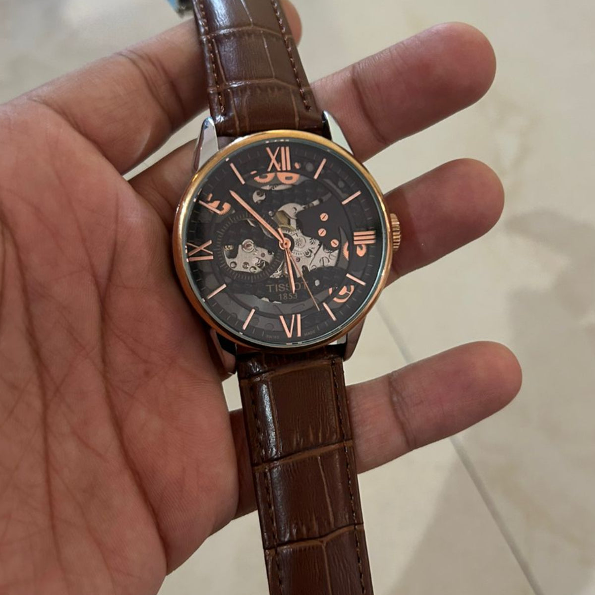 TIS-Automatic Skeleton – Brown Leather Edition