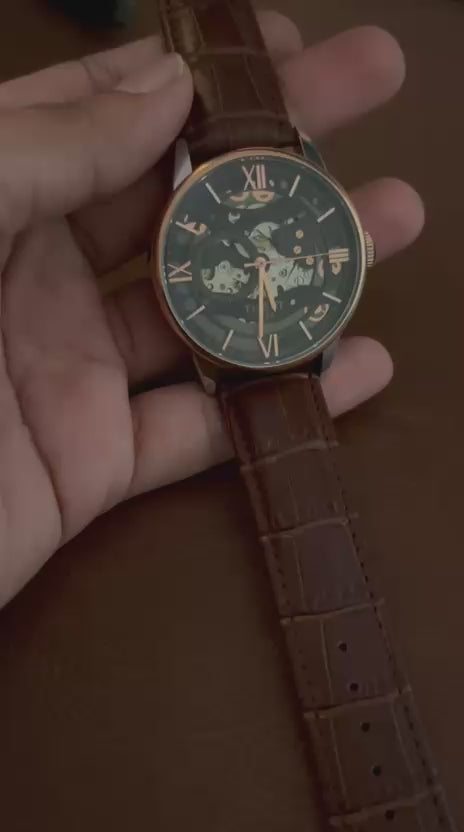 TIS-Automatic Skeleton – Brown Leather Edition
